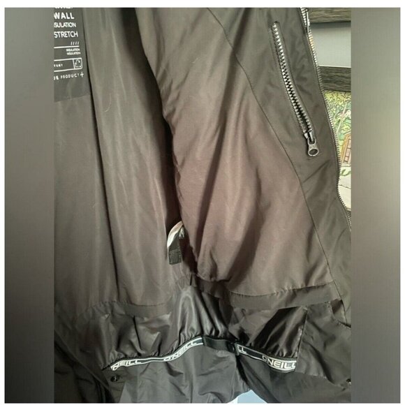 O’Neill Azurite Women’s Black Ski Jacket Insulated Hooded Winter Coat Size Large - Picture 8 of 14